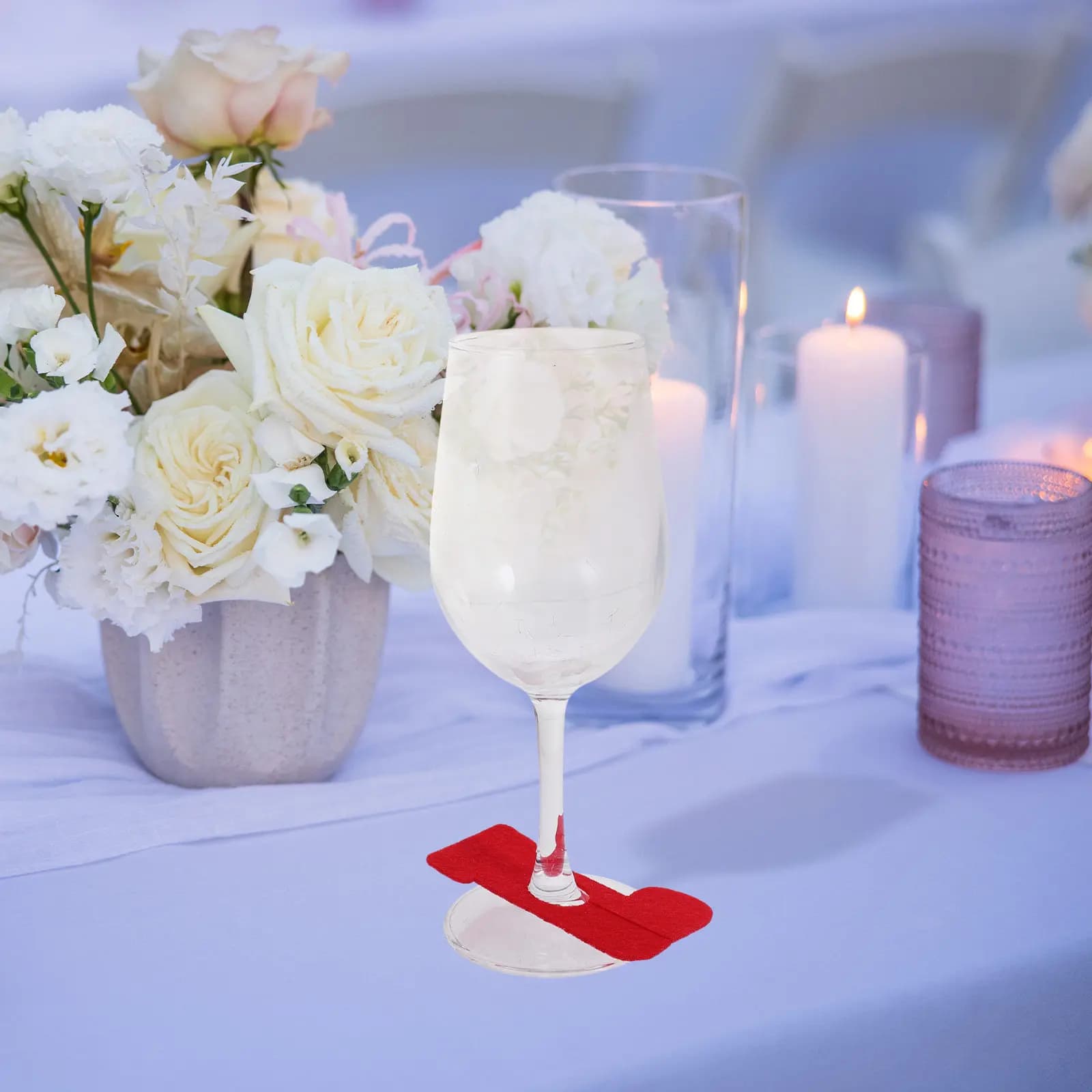 12 Pezzi Segnaposto Natalizi in Feltro Riutilizzabili per Bicchieri da Vino, Identificatori per Calici per Feste, Matrimoni, Bar, Ristoranti, Decorazioni Natalizie