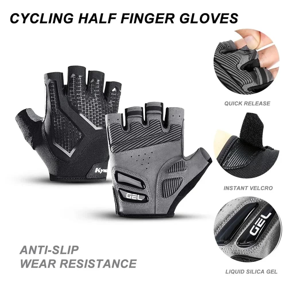 Medium Gloves Outdoor Cycling, Anti-slip, Anti-slip, Breathable, Anti-shock, For Men and Women
