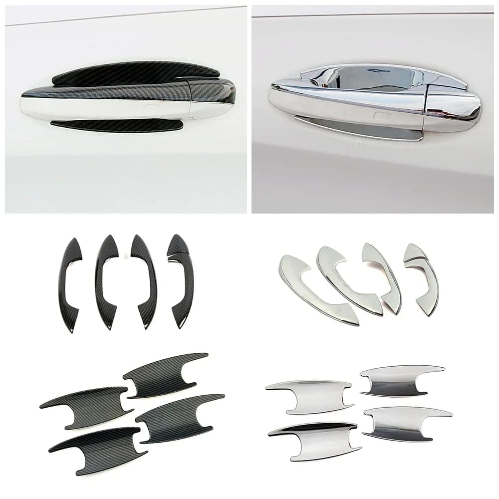 Per Mercedes Benz ACCE GLC Classe W177 W213 W205 X253 Colore Fibra di Carbonio Accessorio Esterno Maniglia Della Porta Copertura Modifica Telaio Trim
