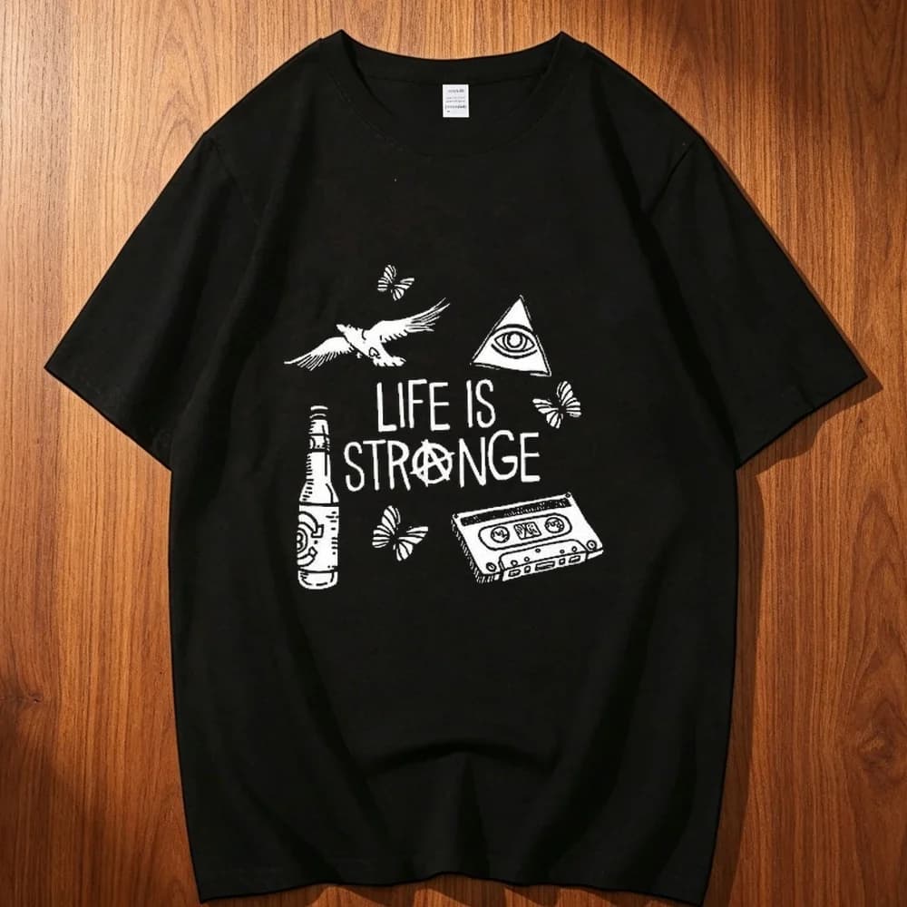 Life Is Strange cotton teen Grunge Classic Y2k Trendy 80s Breathable top tees Pop Culture aesthetic Comfortable Breathable 2000s