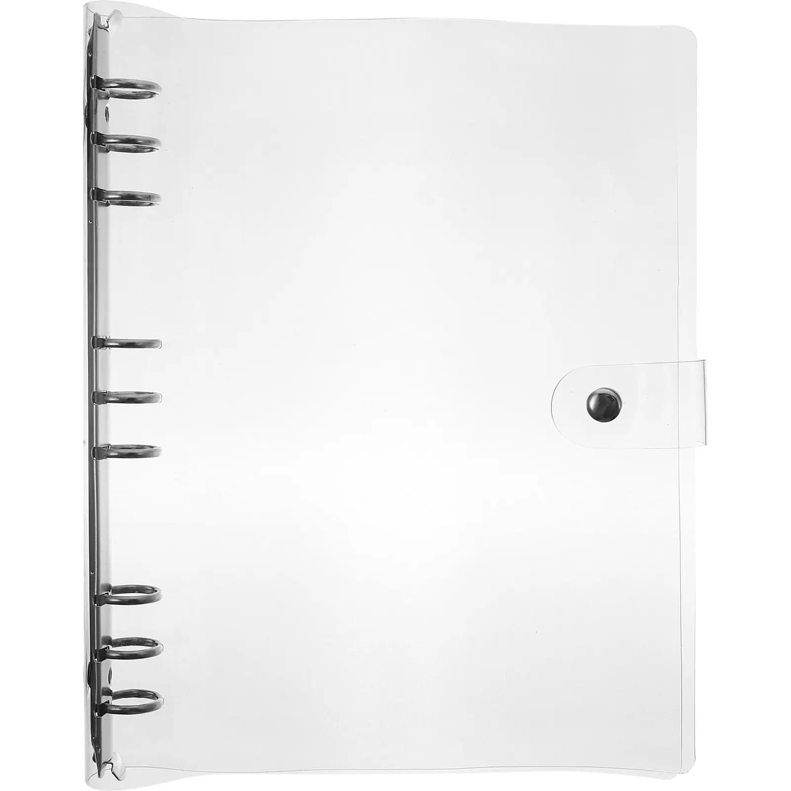 Copertina per Quaderno B5 in Plastica Trasparente, Raccoglitore a 9 Fori per Diario, Agenda, Scrapbook, Blocco Note, Forniture per Scuola e Ufficio