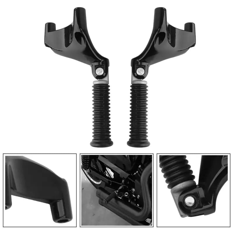 Moto Passeggero Posteriore Pedane Montaggio Pedale Nero Per Harley Sportster Ferro 883 1200 XL 48 72 Super Low 2004-2013