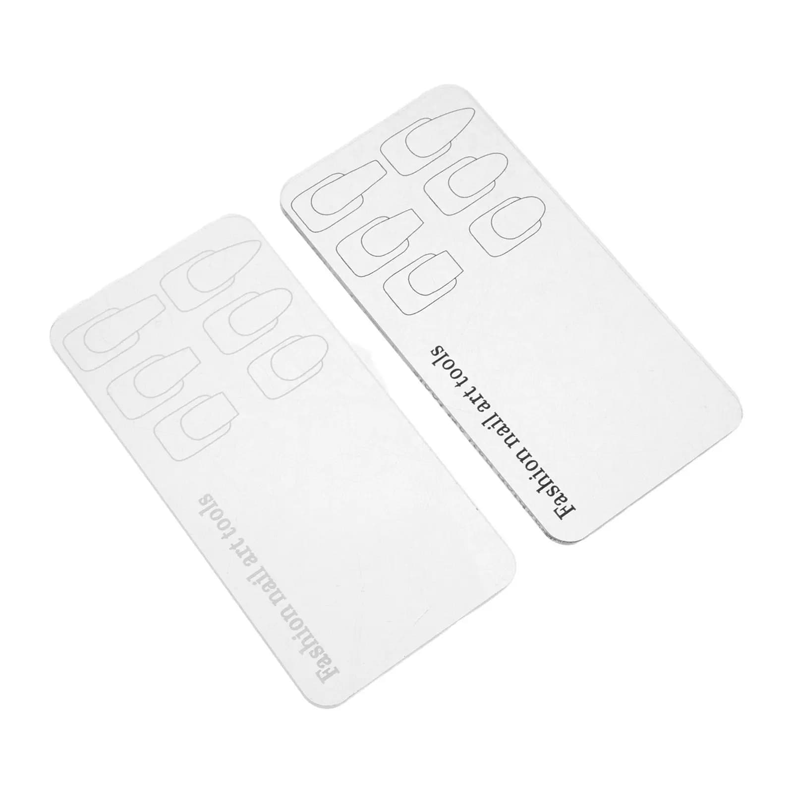 2 Pezzi Tavolozza per Pratica Nail Art in Acrilico Trasparente, Tavola per Miscelazione Colori 4.33x2.17in, Tavola per Miscelazione Smalto, Espositore per Gel Polish da Salone