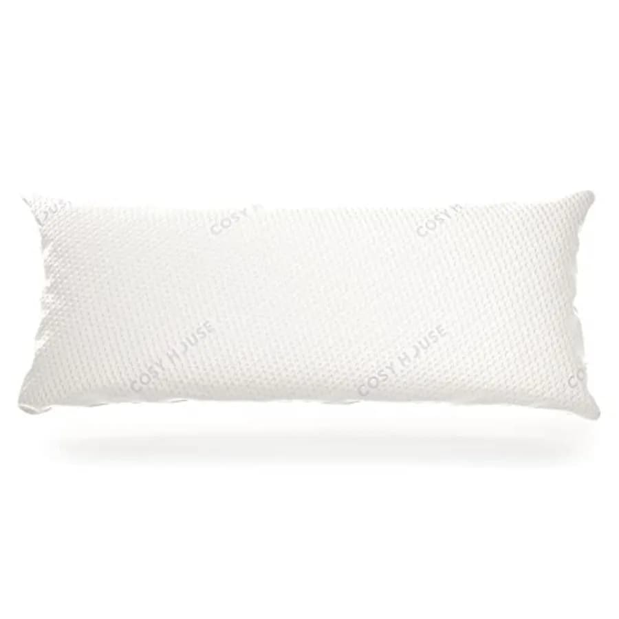 Luxury Rayon Derived from Bamboo for Side and Back Sleepers -Supportive, Soft, Fluffy, and Quality Long Pillow - Measures 54" x