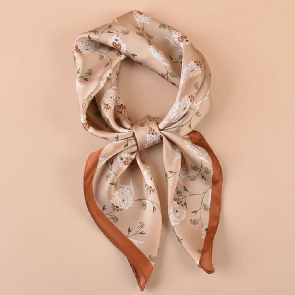 Foulard Versatili Casual da Donna 70x70cm, Sciarpe Stampate, Coprispalle in Seta Sintetica, Cravatte per il Collo, Hijab per Donne