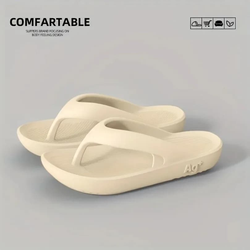 Men Home Flip Flops Cloud Sandals Summer Soft Slipper Beach Slides House Shoe Outdoor Male Clapper Bathroom Leisure Women