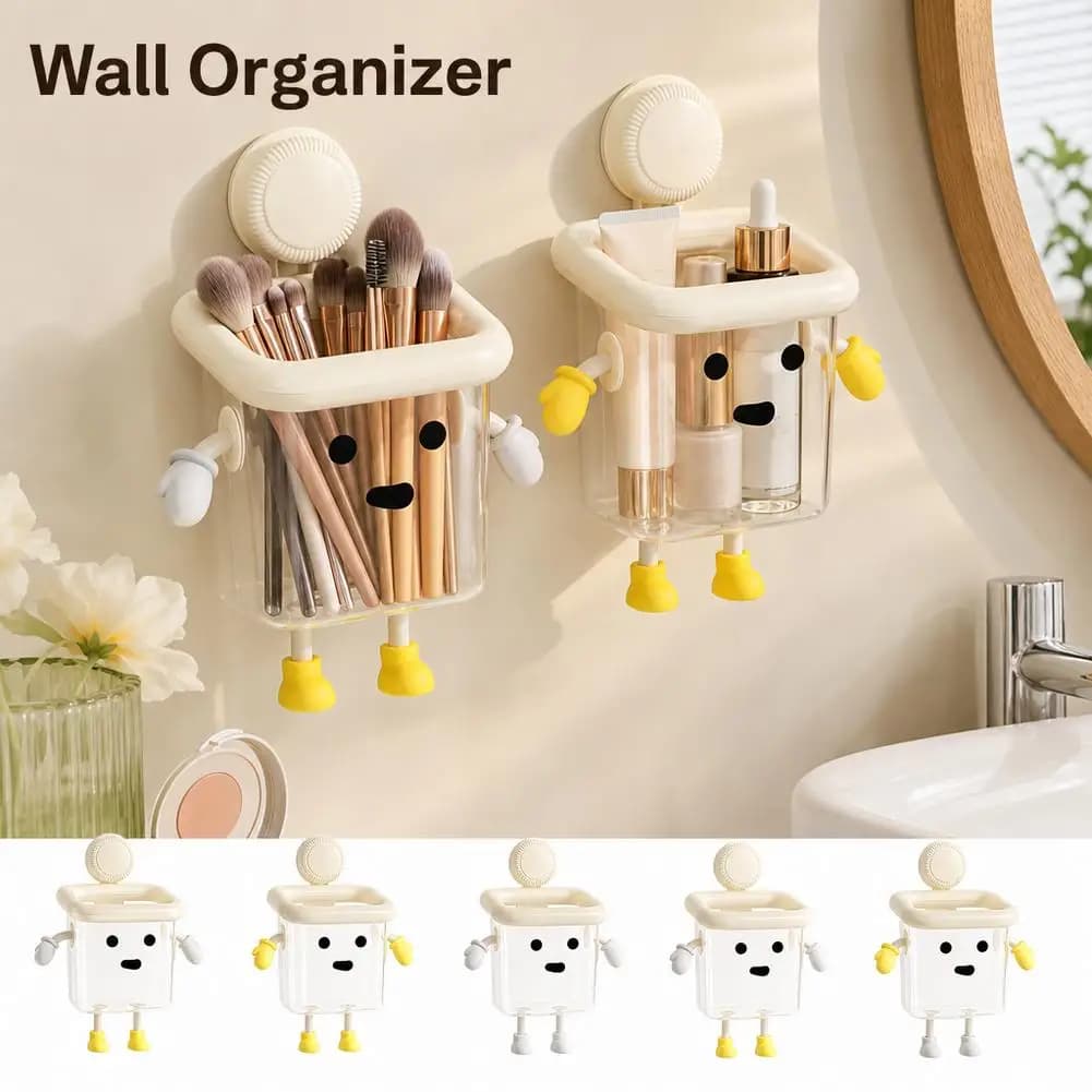 NEW cartoon bathroom toothbrush holder, cute home decor plastic washbasin accessories Toothbrush memory | cartoon design