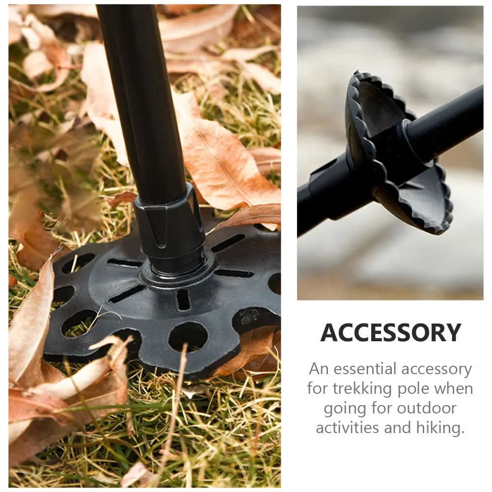 Set of 6 Trekking Stick Covers, Snow and Fango Adapters, Rubber Protective Mats, Easy Installation