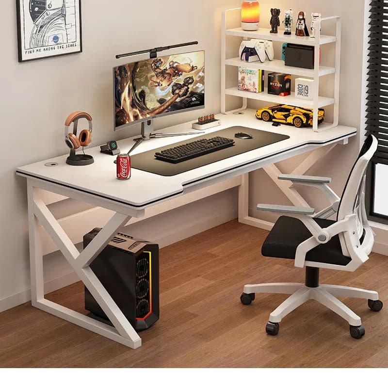 Tavolo da gioco bianco camera da letto bambina tavolo per computer desktop domestico semplice scrivania per casa in affitto