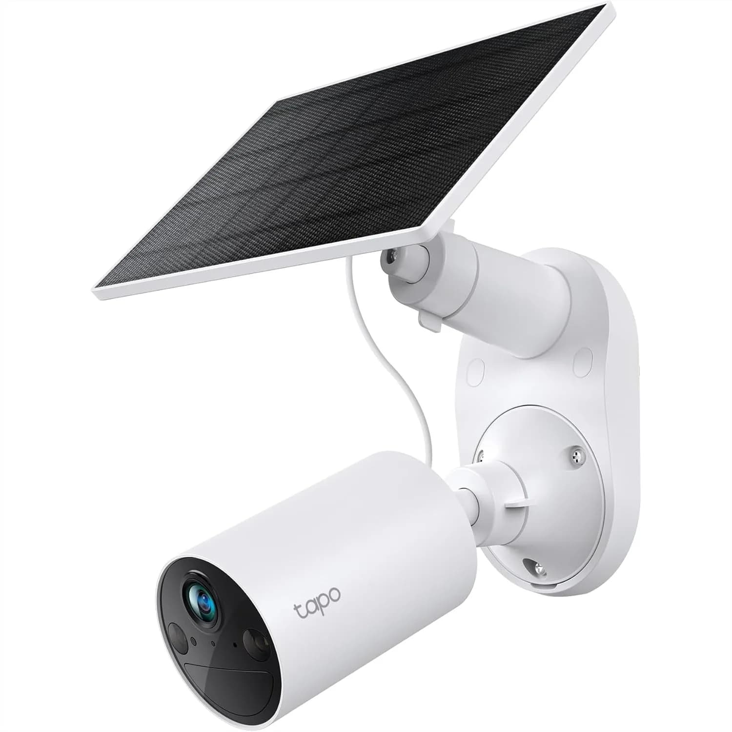 Telecamera di sicurezza solare wireless da esterno 1080p con rilevamento persone, archiviazione locale, compatibile con Alexa e Google Assistant