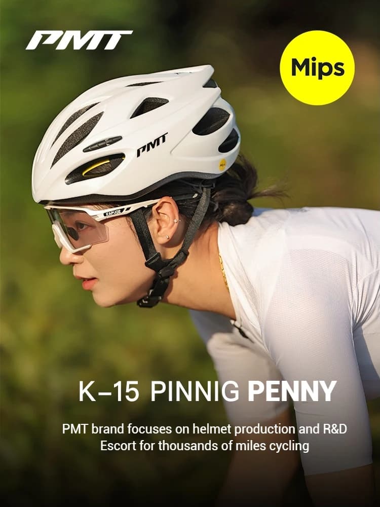 Bike helmet PMT with MIPS for road cycling MTB - Aerodynamic light bicycle helmet for men and women, safety certificate
