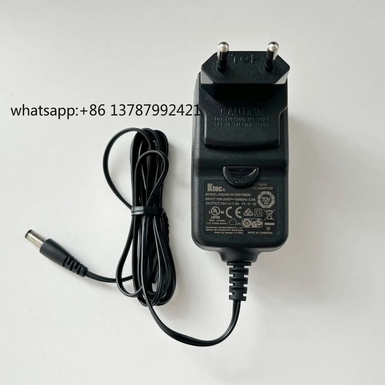 For KTEC KSAS0181200150D5 12V 1.5A 18W AC Adapter Charger Seagate WD External Hard Drive HDD Power Supply EU/AU/UK Plug