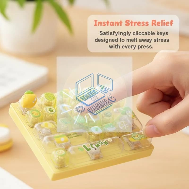 Cute Kawaii 3D Cartoon Cherry Peach Themed Keycaps Soft‑Touch Finish DIY Decorative Keycap for Mechanical Gaming Keyboard