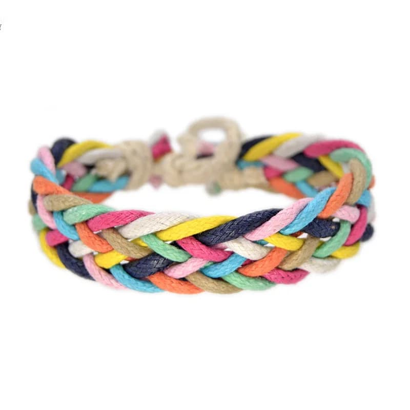 Braccialetti colorati in cotone gioielli originali fatti a mano fai-da-te # EZ120