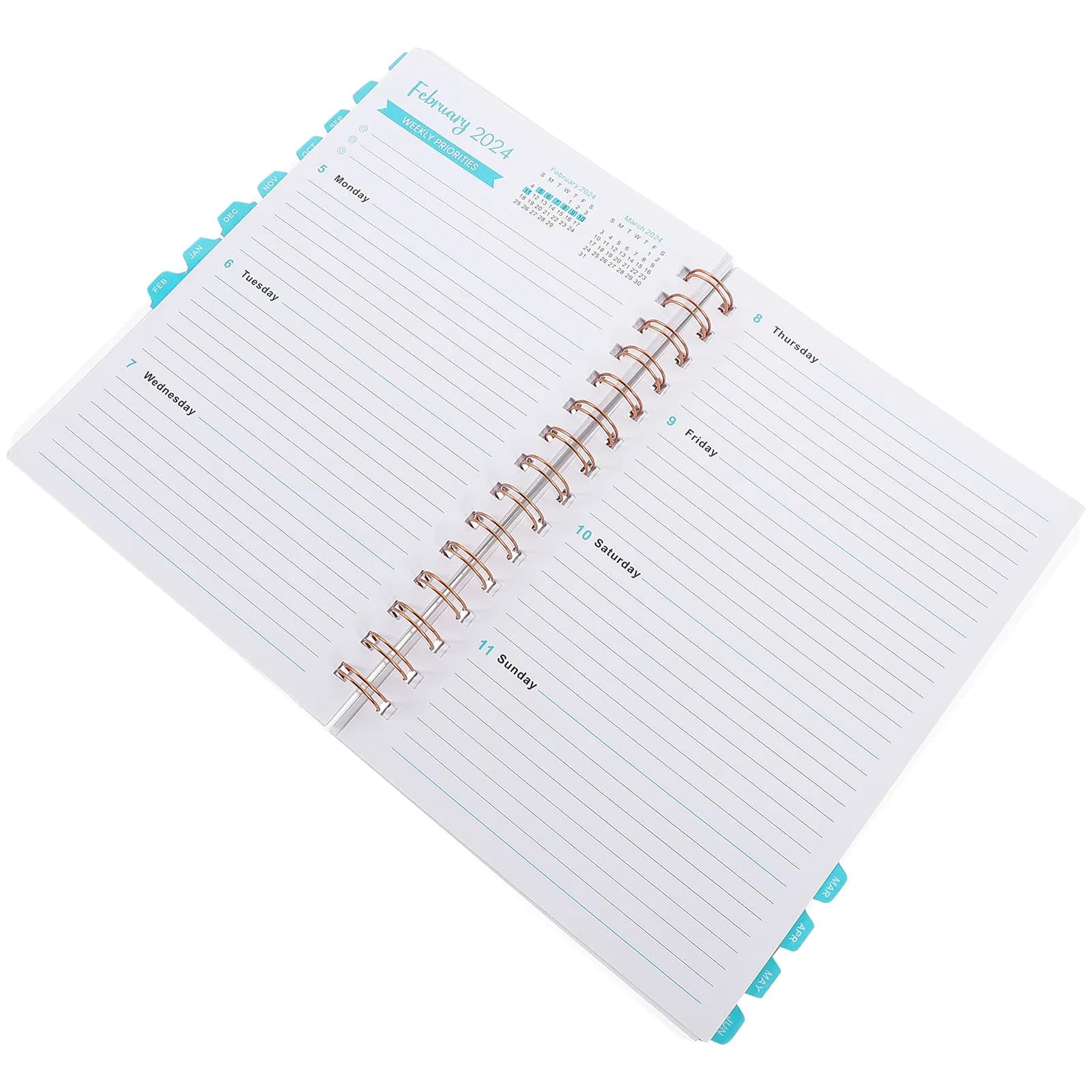 Agenda Accademica Portatile in Carta, Quaderno per Studenti, Organizer Domestico, Blocco per Appunti Quotidiani, Forniture per Ufficio