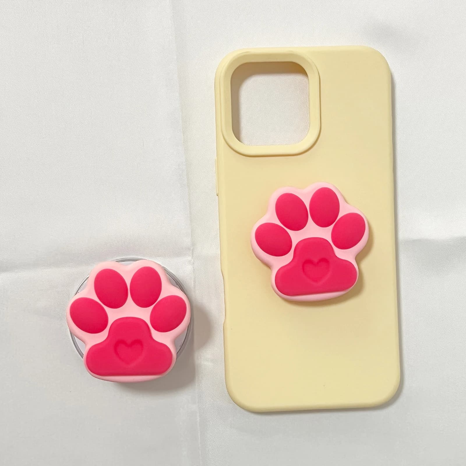 Supporto per telefono con artiglio di gatto in silicone simpatico cartone animato Grip Tok Supporto per supporto per custodia per iPhone17 iPhone16 Pro Max Samsung