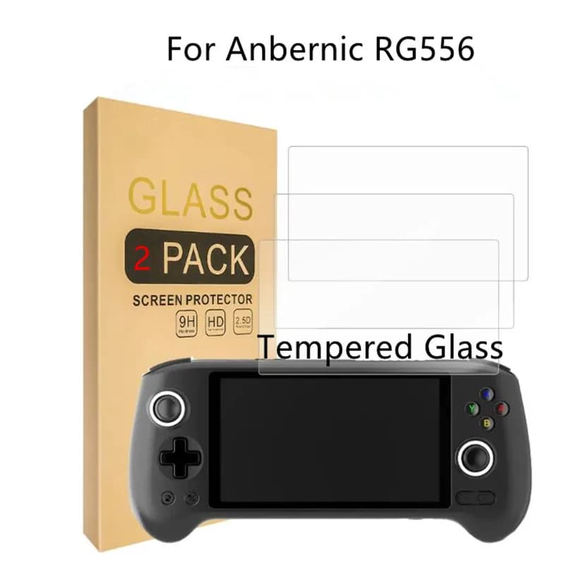 Per Anbernic RG556 Proteggi schermo in vetro temperato Ad alta definizione RG556 Console di gioco Pellicola proteggi schermo Accessori