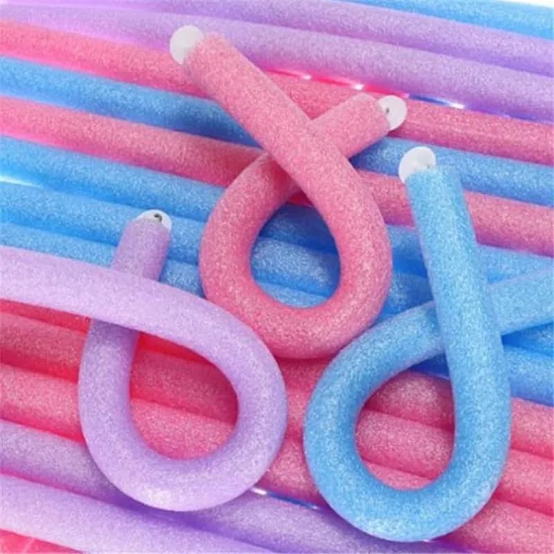 10 pcs Gripping Rods Flexible Hair Torsion Flexible Rods Hair Roughs Heatless Hair Rollers Soft Foam Hair styling tool