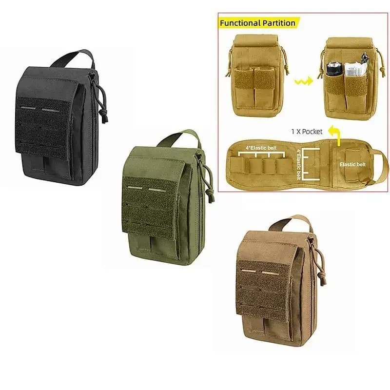 Kit di Pronto Soccorso Tattico Molle, Borsa di Sopravvivenza, Borsa d'Emergenza, Zaino da Viaggio per Esterni, Borsa per Campeggio e Caccia