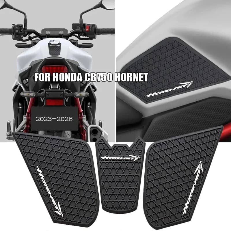 Motorcycle Universal Retro Tank Pad Gas Fuel Side Tank Stickers Knee Grips Protector Decal Fit For HONDA CB750 Hornet 2023-2026