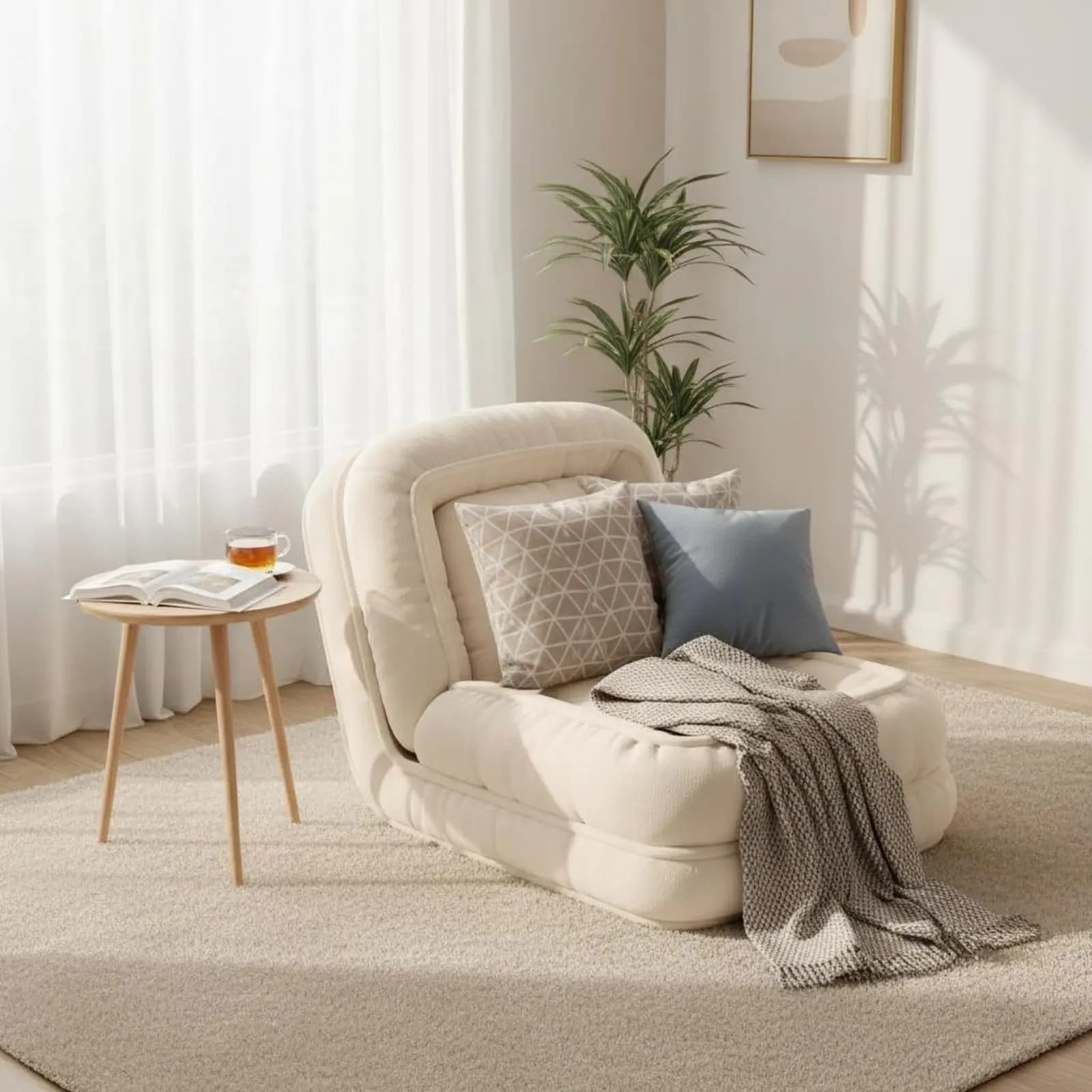Letto per Cani Multifunzionale Trasformabile, Divano Letto Pigro, Poltrona Trasformabile, Schiuma ad Alta Resilienza per Camera da Letto