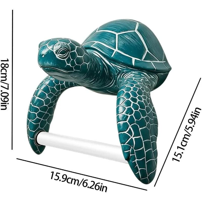 Toilet WC Paper Holders 3D Printed Coastal Themed NO Drilling Easy Installation Funny Paper Towel Holder Toilet Tissue Holder