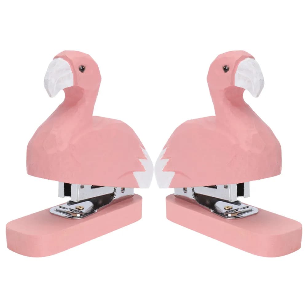 Set di 2 mini cucchiaini per carta in legno a forma di animale, cucchiaini da ufficio compatti da scrivania, simpatici cucchiaini a forma di cartone animato per forniture scolastiche e per l'aula