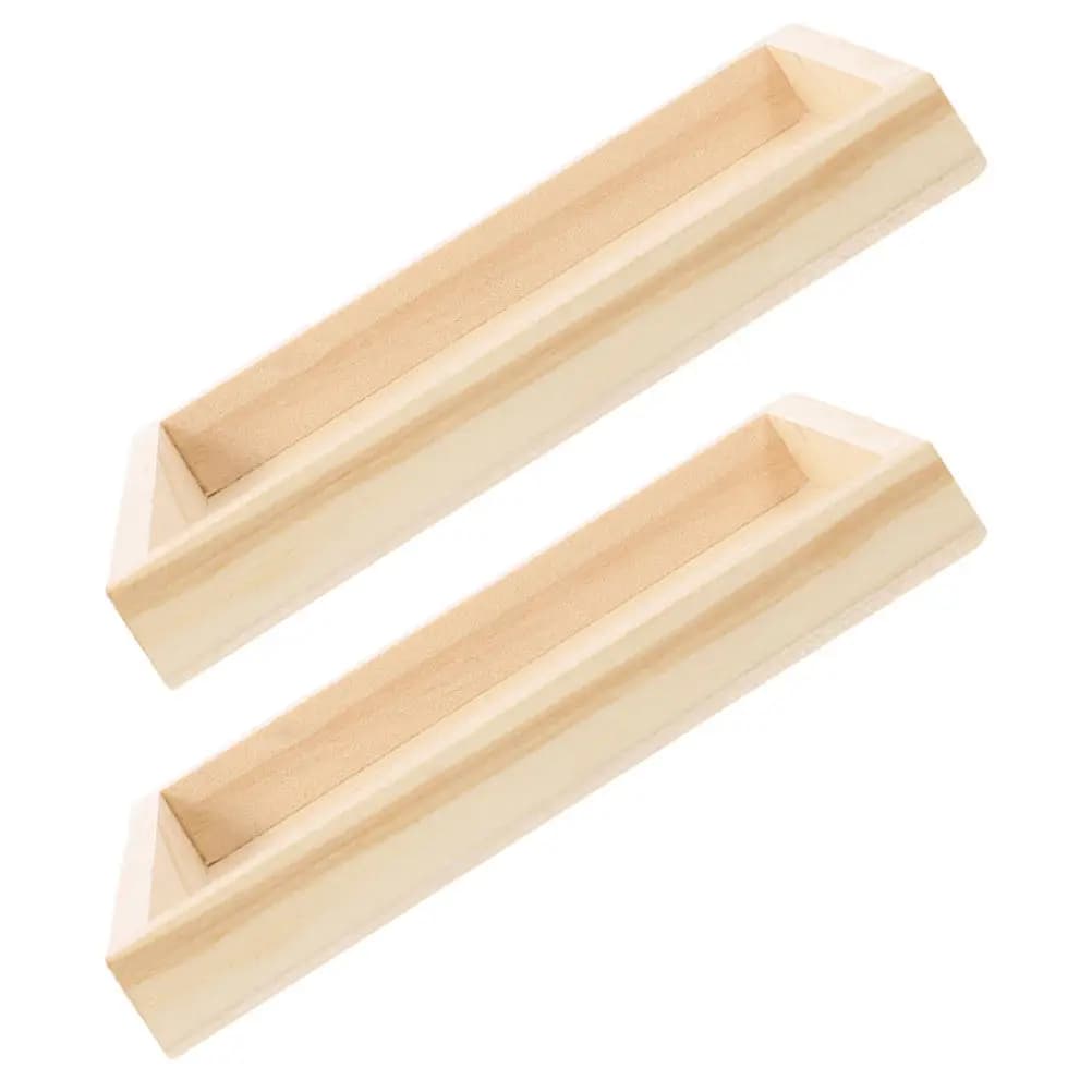 2 Pezzi Vassoi Base in Legno per Puzzle, Quadrati Impilabili, Organizzatori per l'Ordinamento e la Conservazione di Blocchi e Artigianato