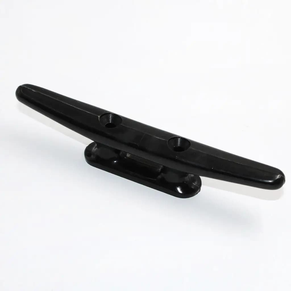 Boat Black High Impact Nylon Rope Cleat Dock Mooring Marine 7 Inch