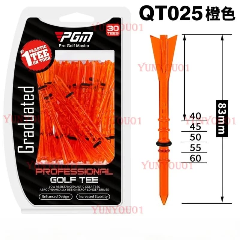 Picchetti limite per tee da golf PGM, altezza regolabile lunga 83 mm originale 30 pezzi/scatola
