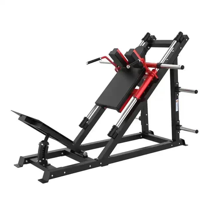 Hack Squat to 45 Degrees Custom Economic with Loadable Plates for Lifting Weights Legs Fitness Gyms Online