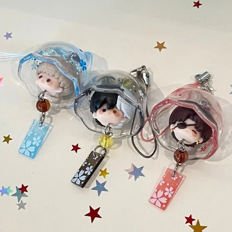 Genuine Wind Breaker Wind Chimes Candy Grains Series Blind Box Kawaii Keychain Mystery Box Decora Anime Figure Kid Gift Toys