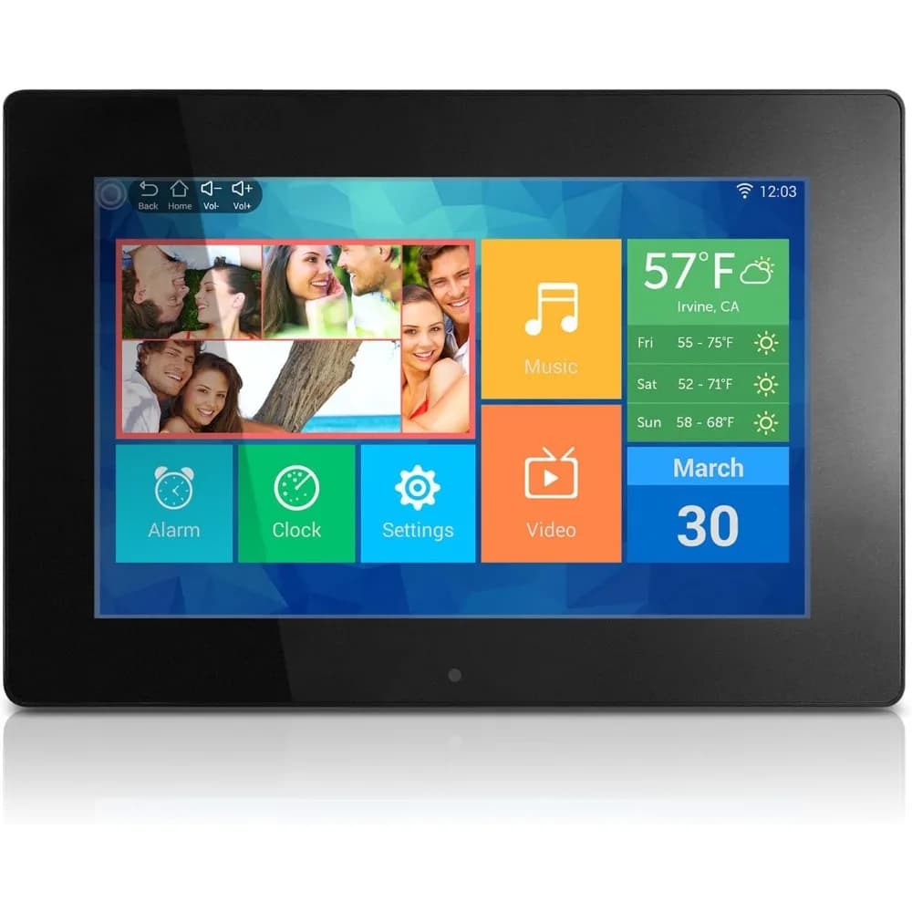Cornice Digitale WiFi da 10 Pollici con Touchscreen IPS, 32GB, 1280x800, Condivisione Remota di Foto e Video