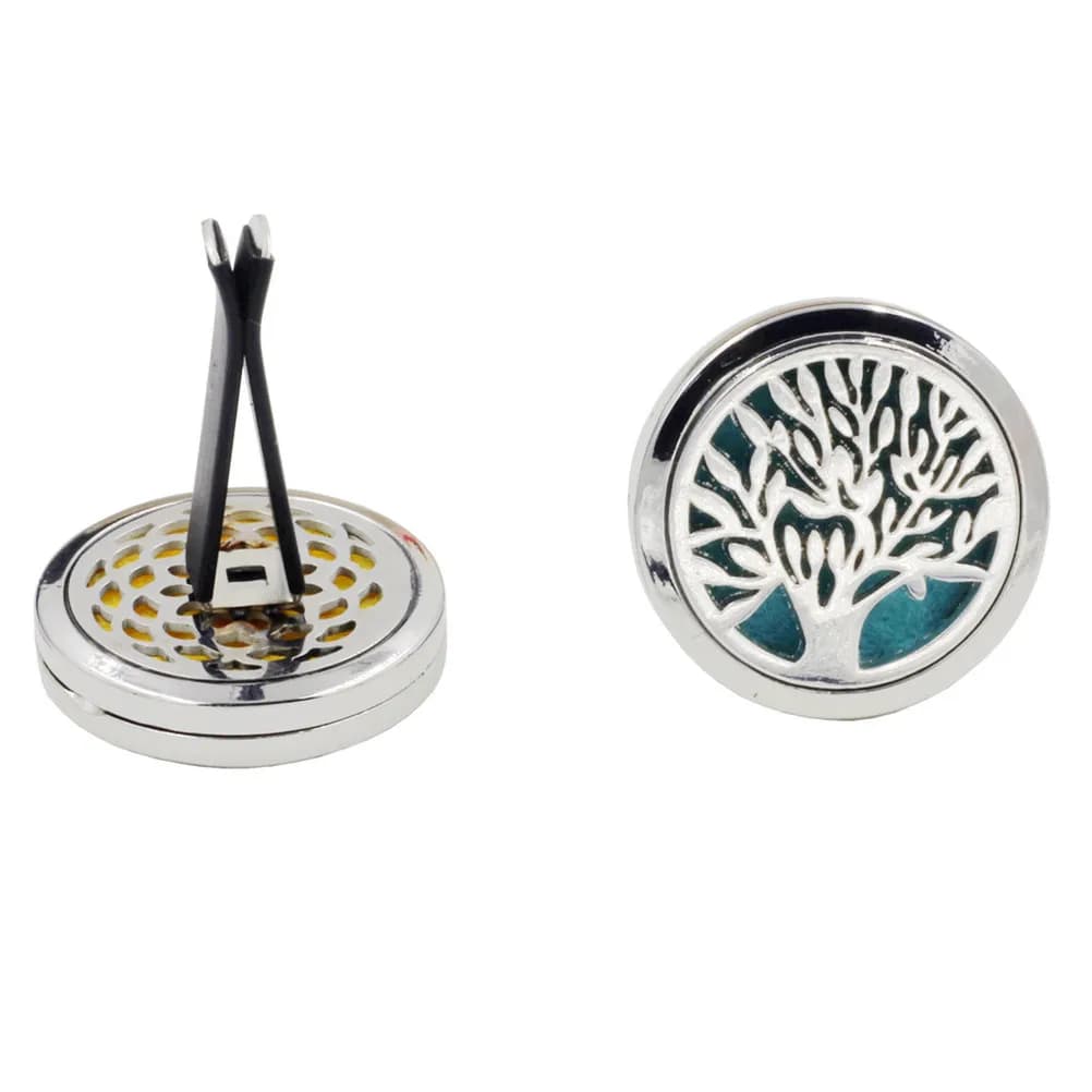 10 Pezzi Clip Profumatore Auto a Guscio Cavo, Design Elegante, Deodorante Aromaterapico per Bocchette Auto, Ricariche per Diffusore di Profumo in Acciaio Inossidabile