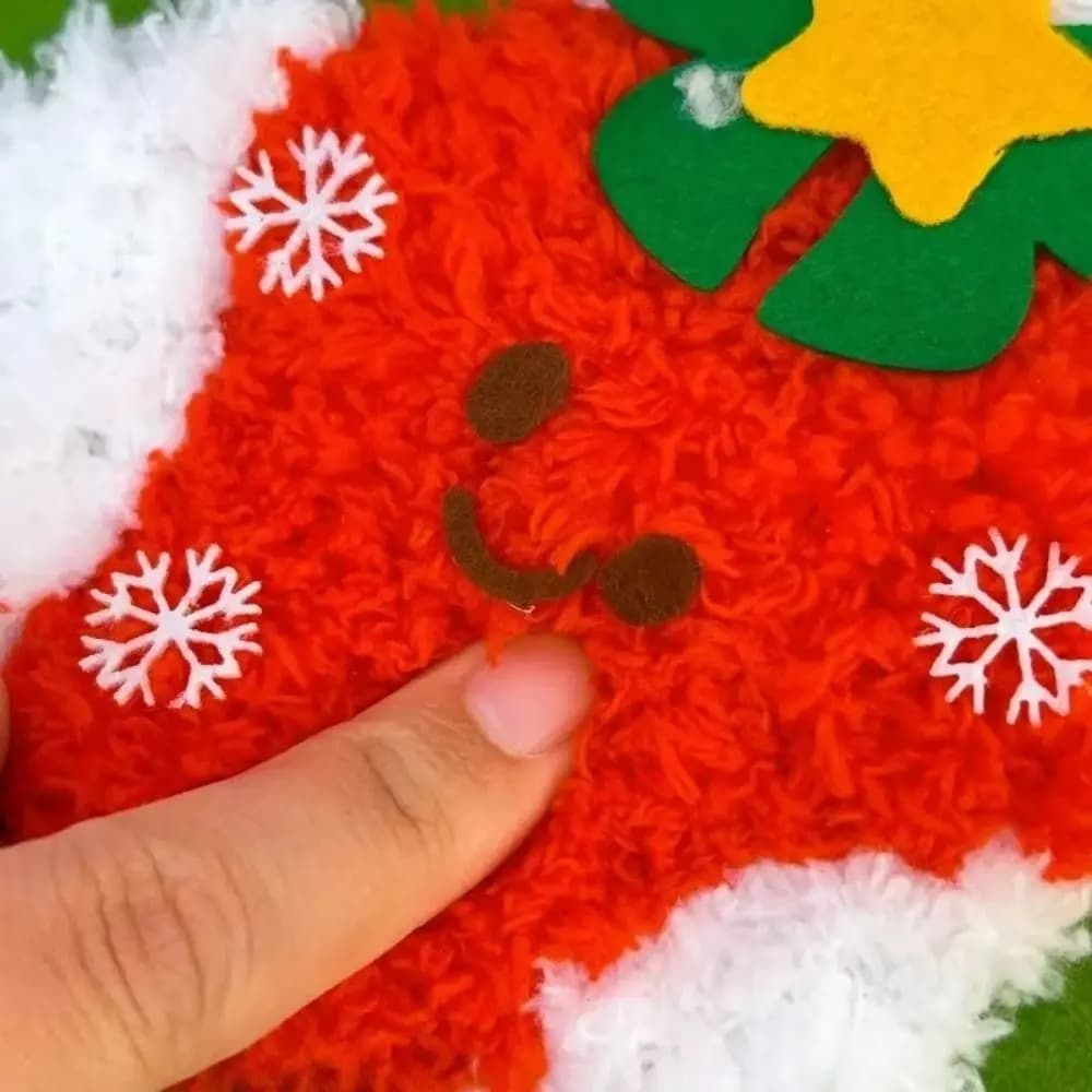 Kit da cucito natalizio in tessuto non tessuto Divertimento infilatura Progetti di cucito natalizi adatti ai principianti Artigianato