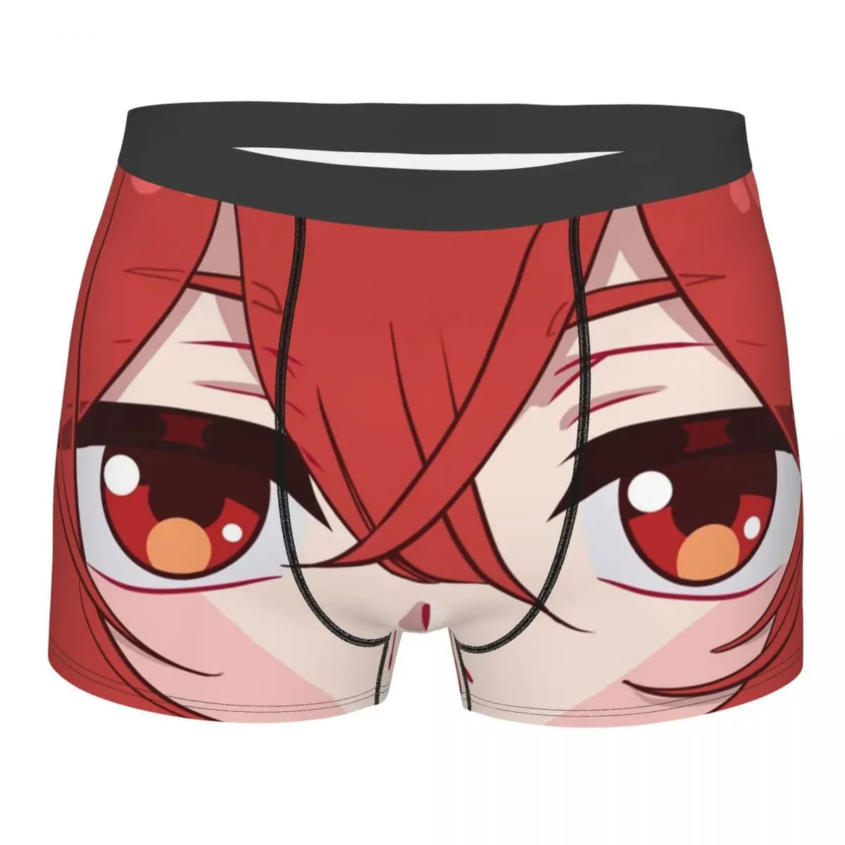 Dilucic Genshin Impact Face Underwear Men Sexy Print Personalizzato con stampa divertente Boxer Shorts Panties