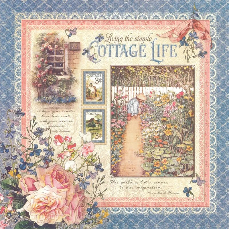 8 pezzi/pacco vintage retrò cottage fiori di vita adesivo fai da te scrapbooking album spazzatura ufficiale adesivi decorativi