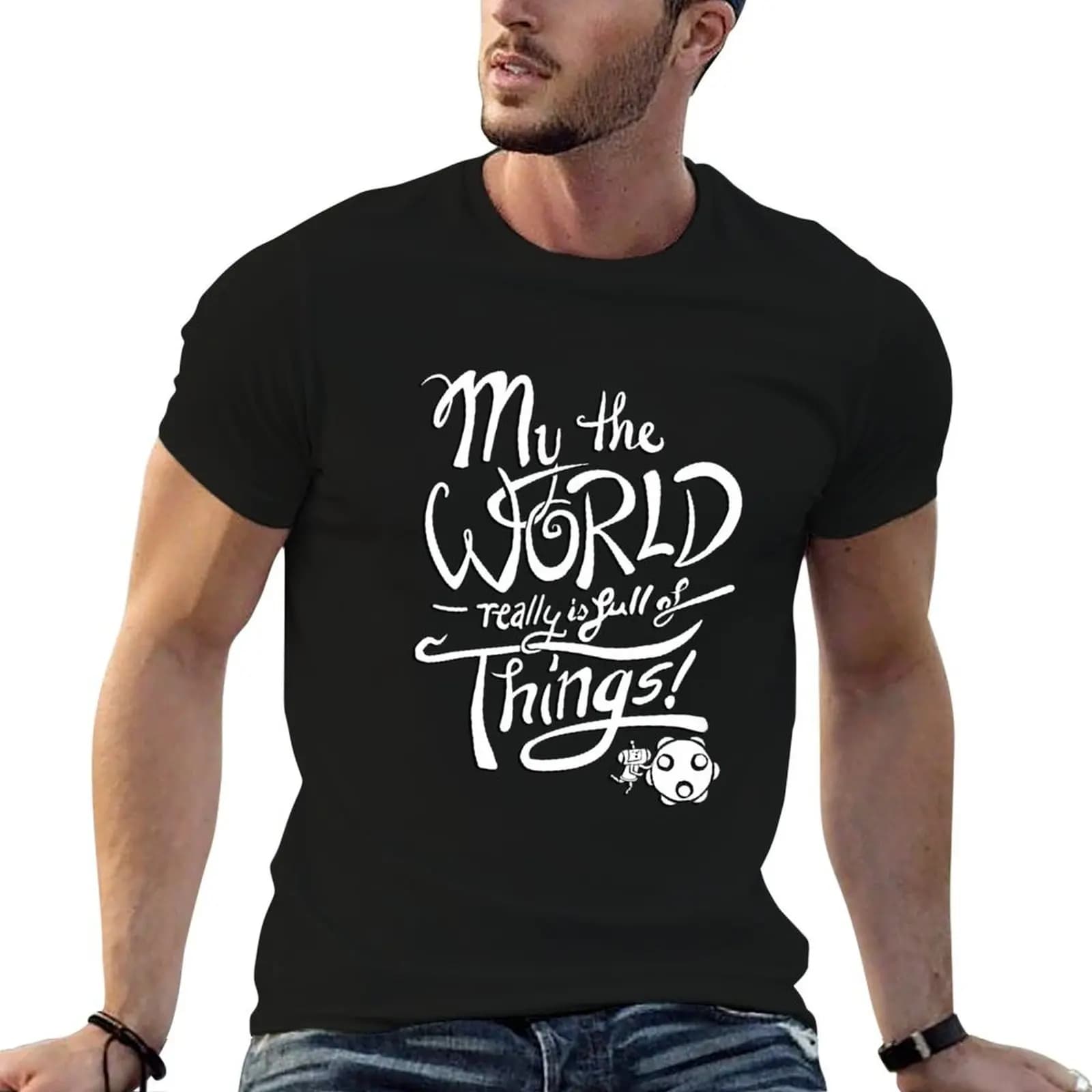 T-shirt Katamari World, t-shirt da uomo in cotone, t-shirt essenziale da uomo, T-shirt