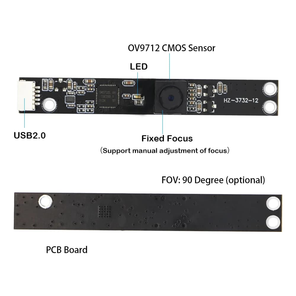 Circuito integrato del chip IC del modulo fotocamera USB a doppio obiettivo per webcam stereo sincrono da 2 MP 1080P