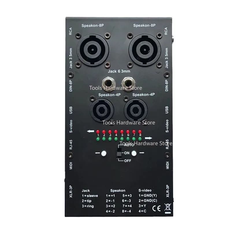 Multifunctional Line Tester Audio Tester Signal Line Tester XLR Meter Test Box on-off HDMI network cable
