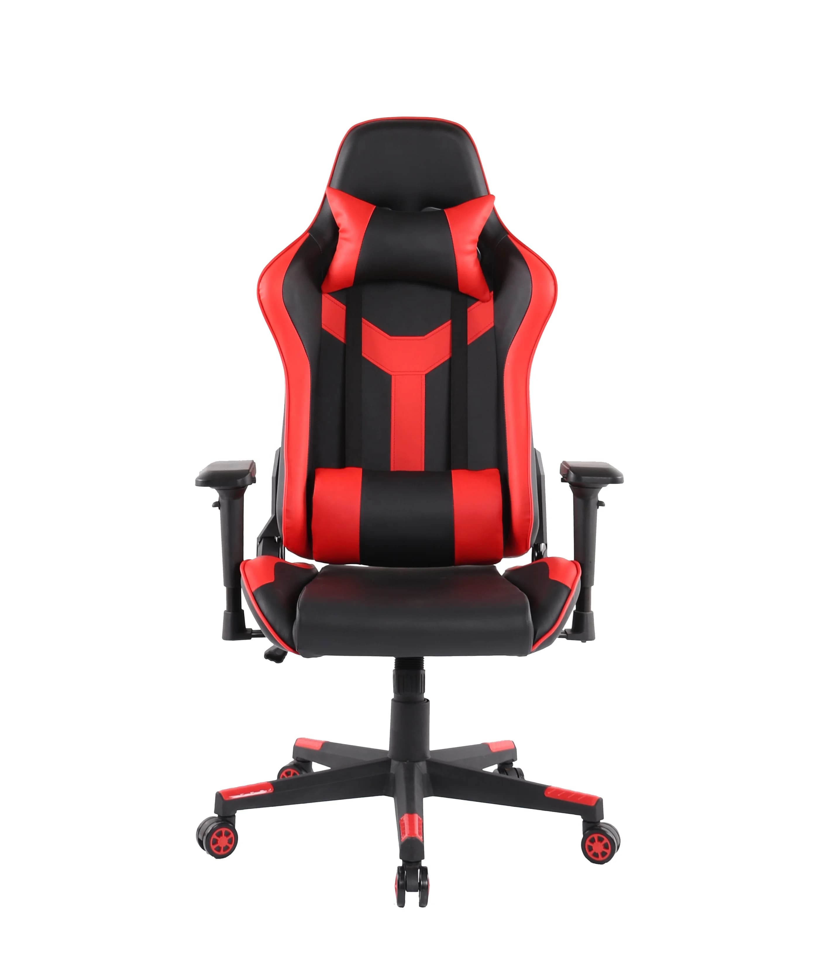 Racing Style PU Leather High Back Gaming Chair, Adjustable Backrest & Swivel Design