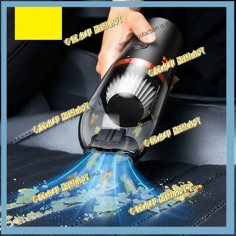 Aspirapolvere per Auto Senza Fili 6000Pa, Mini Asciugacapelli, Aspirapolvere Portatile, Accessorio per Pulizia Domestica