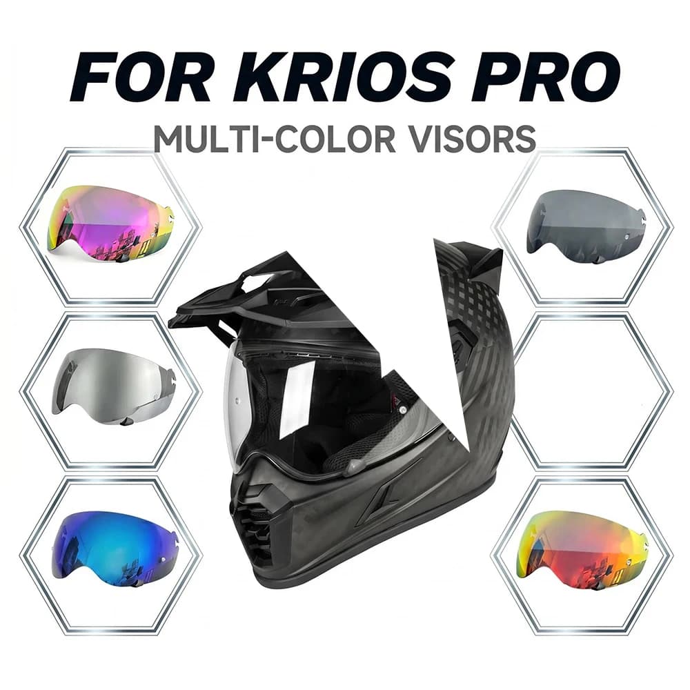 Visor For Klim Krios Pro Helmet Replacement Anti-UV Lens
