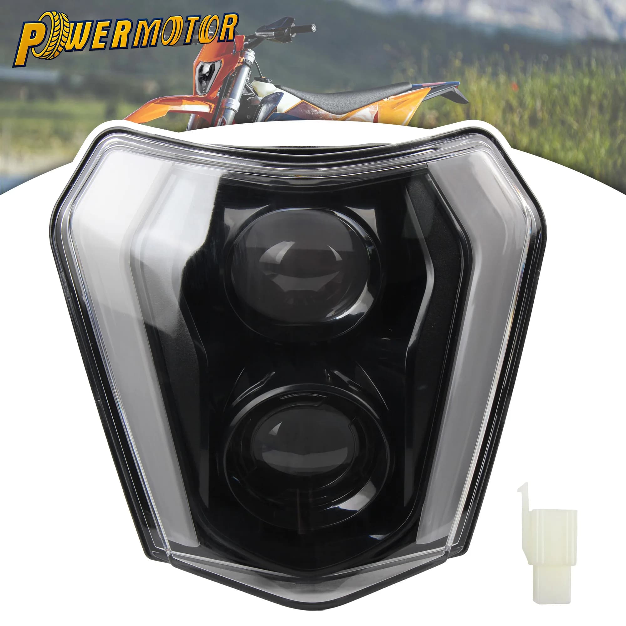 Faro LED per Moto Enduro Motocross con DRL per KTM EXC EXCF SX SXF XC XCF XCW XCFW 125 150 250 300 350 400 450 505 525 530