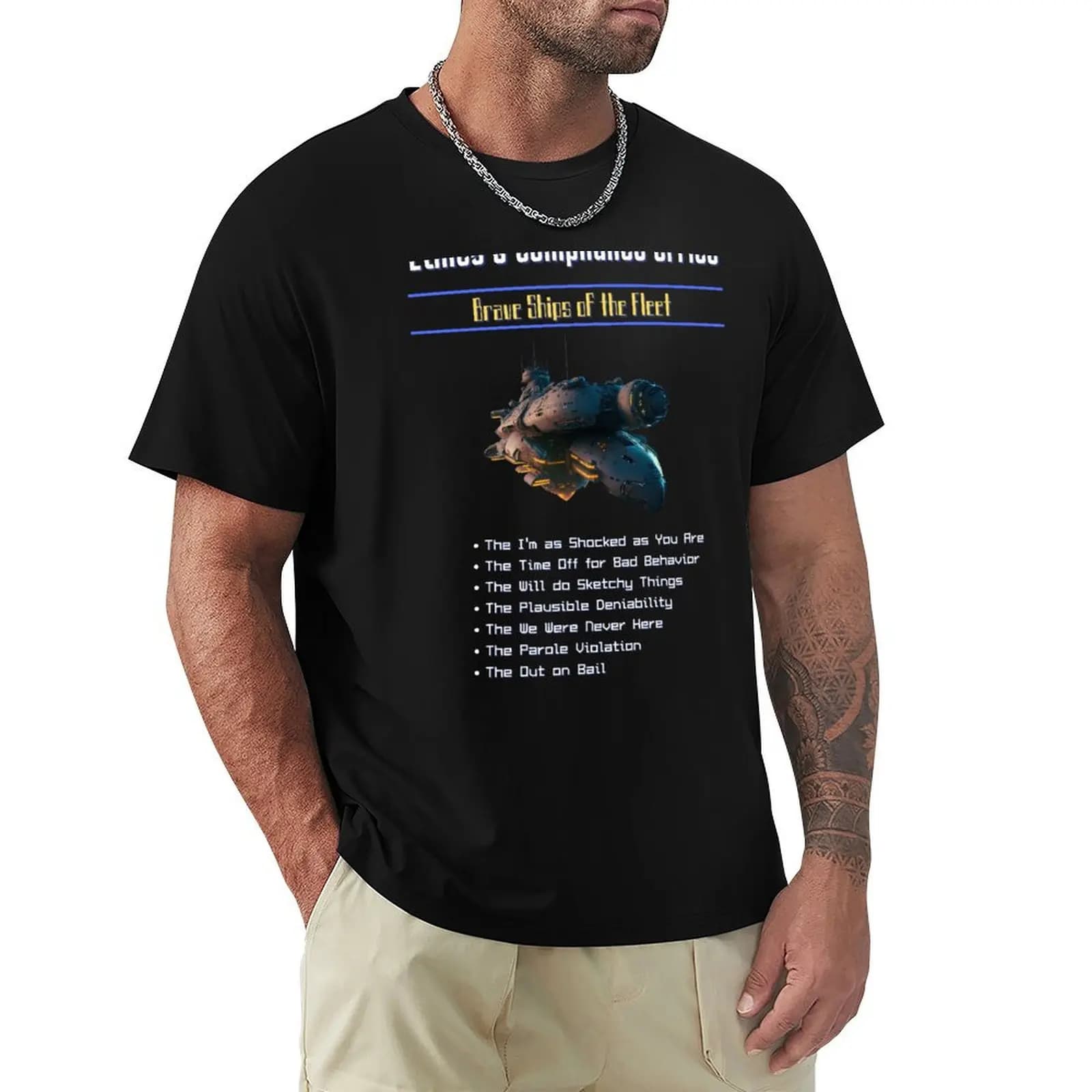 Ships of the Ethics and Compliance Office - T-shirt Exforce Basic Casual in cotone a maniche corte