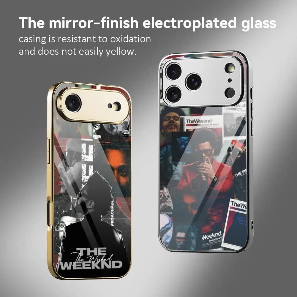 Cover per telefono The Weeknd Singer per iPhone 17 16 15 14 13 12 Pro Max Plus, custodia antiurto in metallo galvanizzato