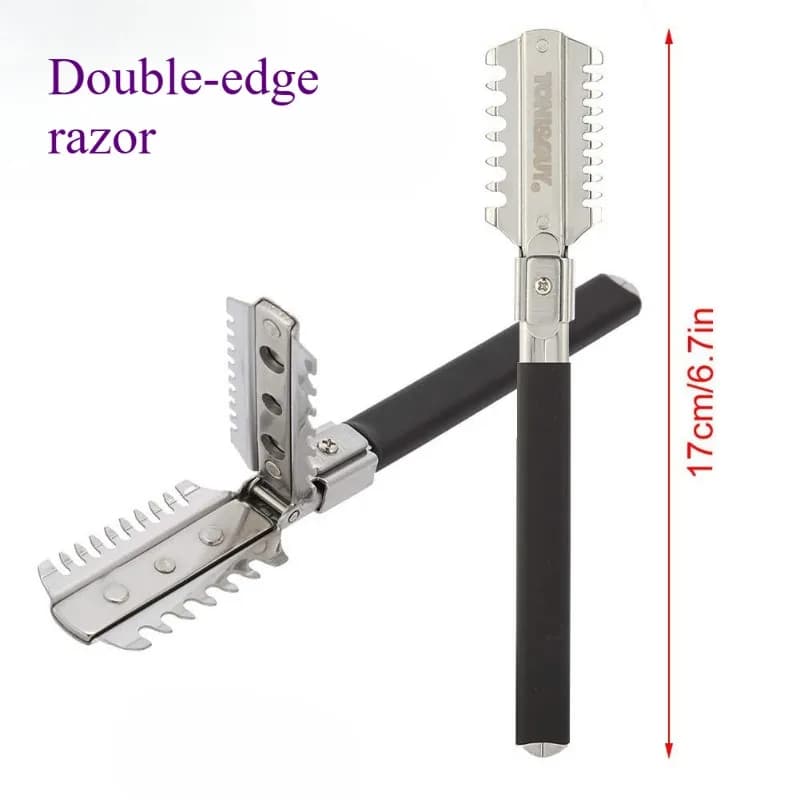 Professional Double Edge Blades for Shearing and Cutting Hair, Manual Tools for Cutting Hair, Rulebarba, Accessories for Barbiere and Styling
