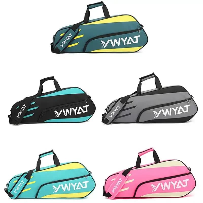 YWYAT sports bag, badminton bag, single shoulder bag for 2 rackets, tennis bag and badminton, thick nylon beach tennis bag