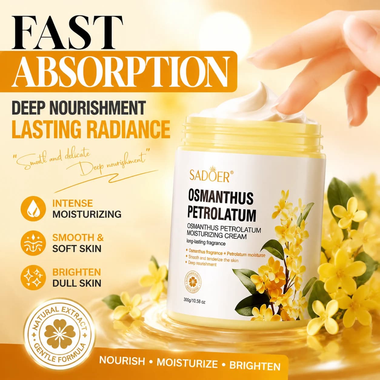 Osmanthus face cream moisturizing wrinkle removing collagen hyaluronic acid face cream skin care cosmetics for men and women