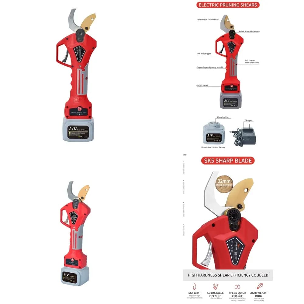 Forbici Elettriche Professionali Ricaricabili a Batteria per Potatura - Offerta Speciale